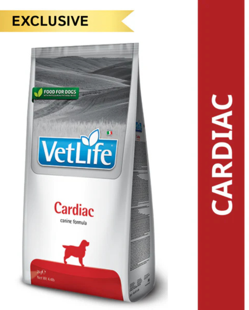 Farmina Vet Life Cardiac Canine Formula Dry Dog Food 2kg â€“ Veterinary Prescription Diet for Adult Dogs, Heart Health Support, Low Sodium, Taurine & L-Carnitine Enriched