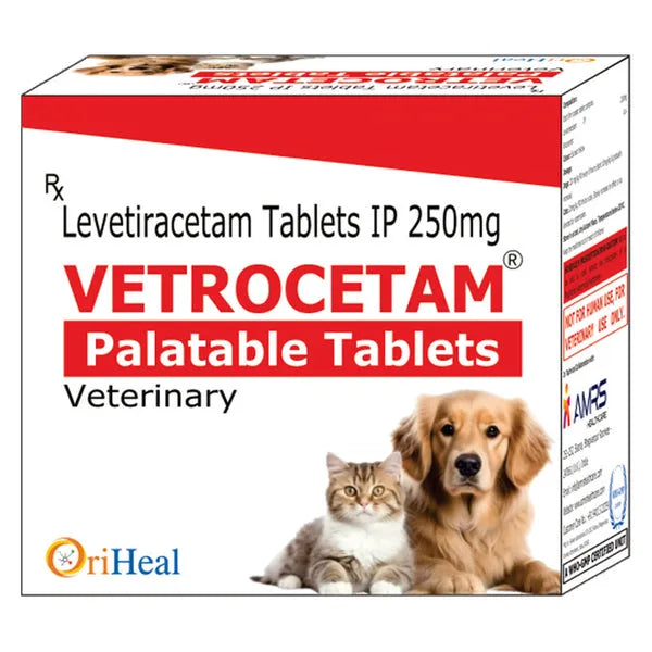 Oriheal Vetrocetam Levetiracetam Oral Tablets â€“ neurological Support Tablets for Pets