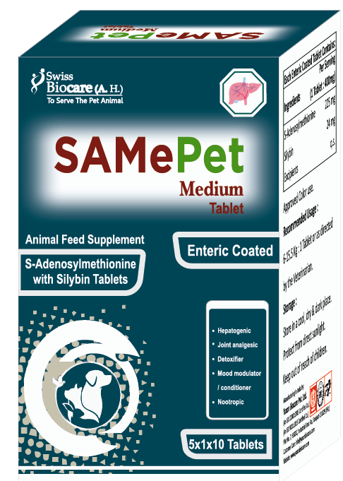 Swiss Biocare SamePet Medium Tablet â€“ Liver Support for Dogs