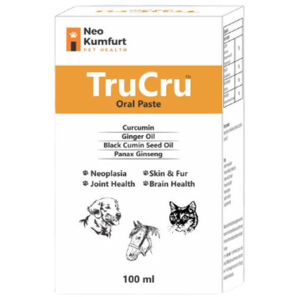 Neo Kumfurt Tru Cru Oral Paste for Dogs & Cats (100ml) â€“ Immune, Joint, Skin & Fur Health Supplement