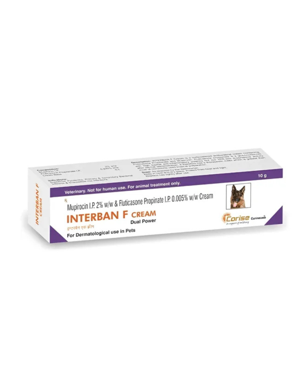 Corise Interban F Cream 20g â€“ Mupirocin & Fluticasone for Dogs & Cats