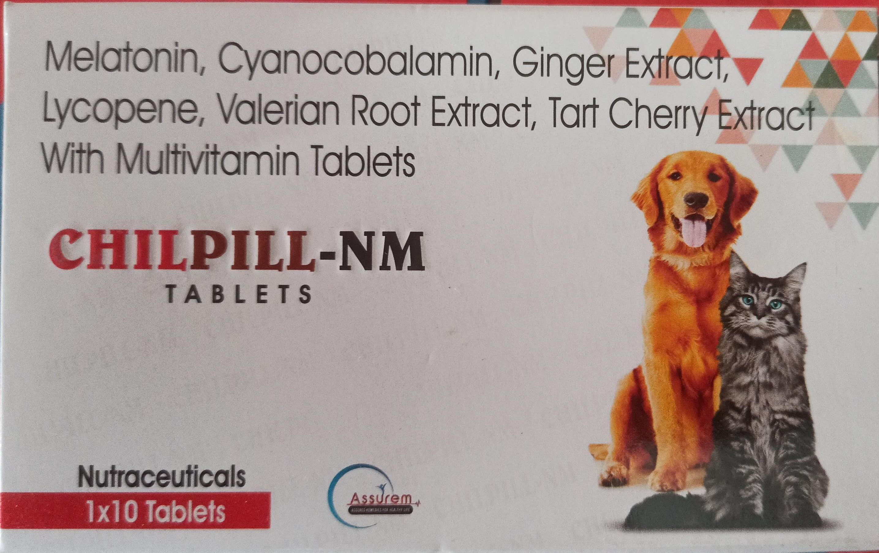 Assurem Chilpill-NM Tablets | Veterinary Calming & Anxiety Support Supplement for Pets