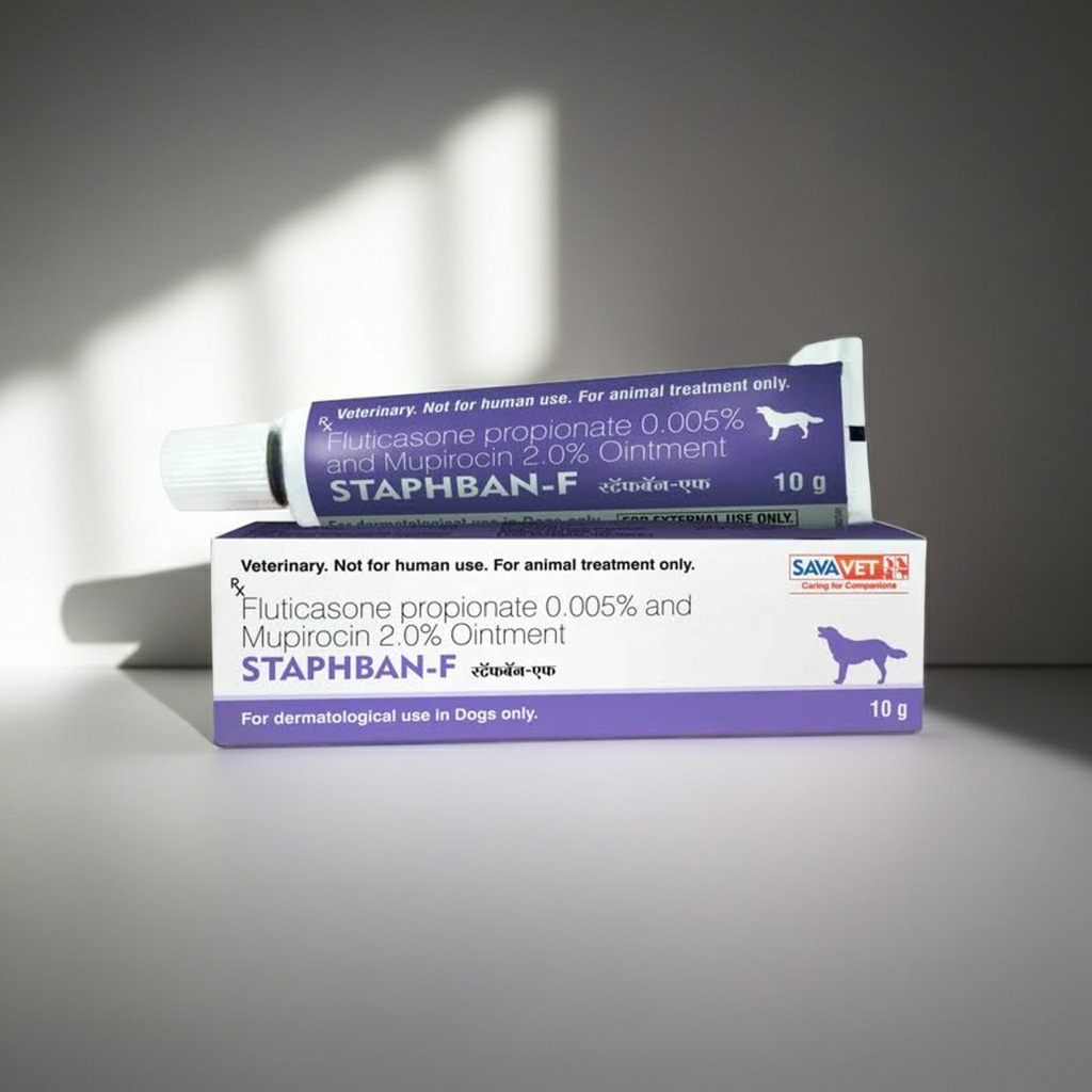 Savavet Staphban F 10gm Ointment | Fast-Acting Antibacterial Ointment for Skin Infection Relief