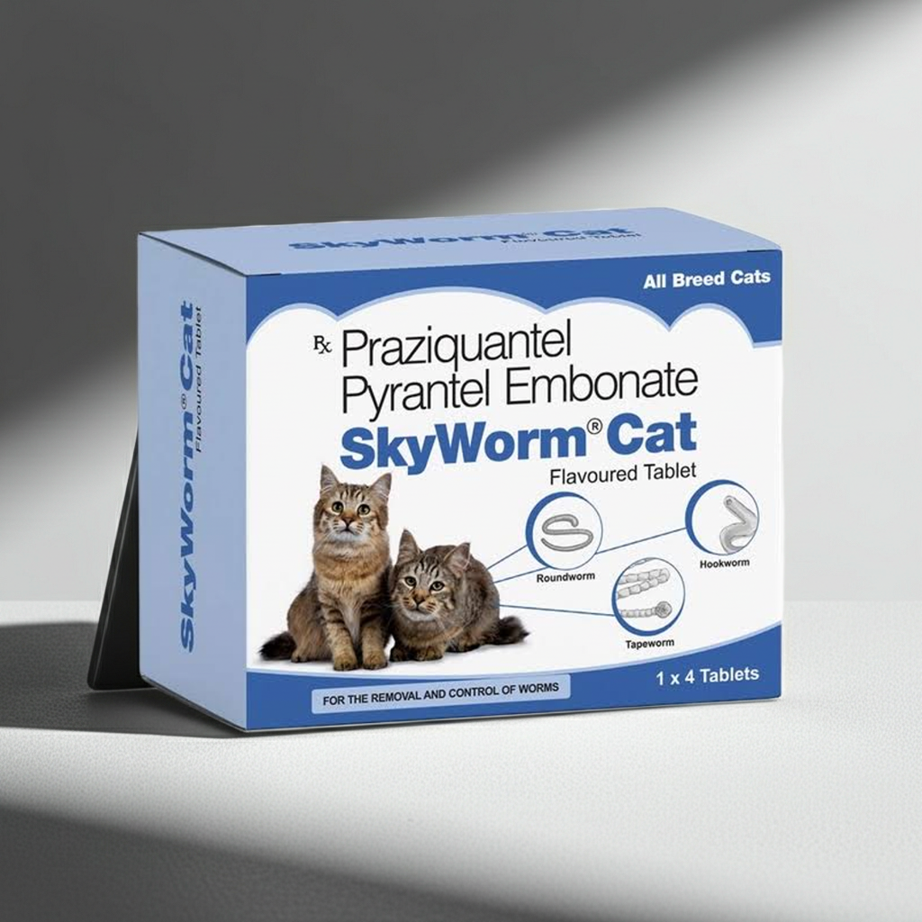 Skyec Skyworm Cat Deworming Tablets 4â€™s