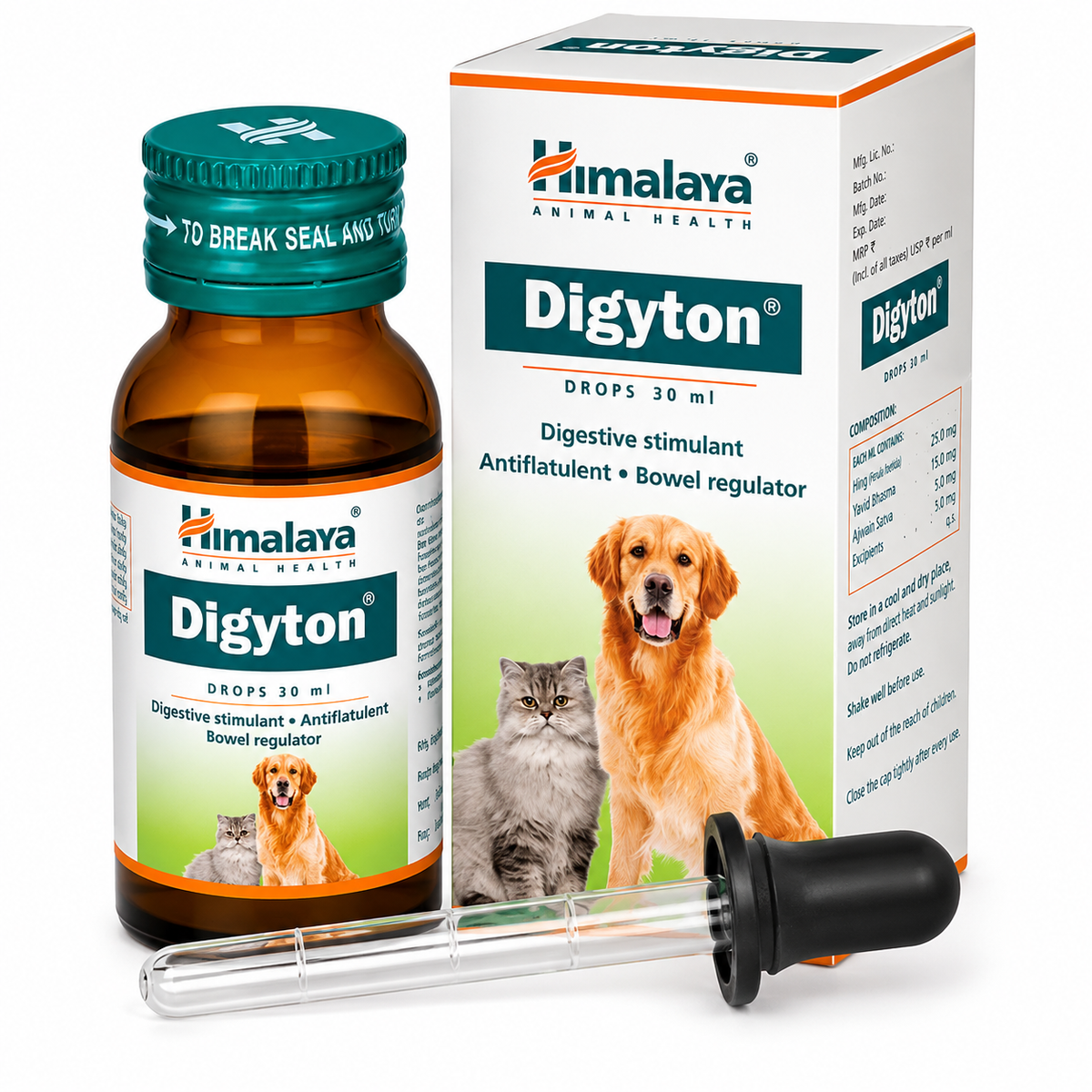 Himalaya Digyton Plus Ayurvedic Digestive Syrup for Dogs & Cats