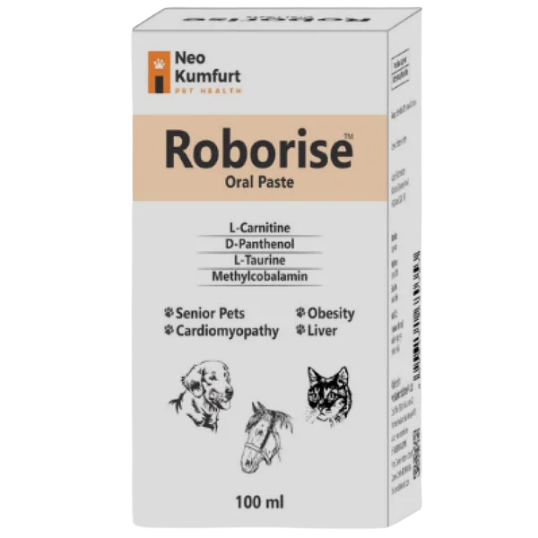 Neo Kumfurt Roborise Oral Paste for Dogs & Cats â€“ Heart Support, Cognitive Health & Growth Booster (100ml)