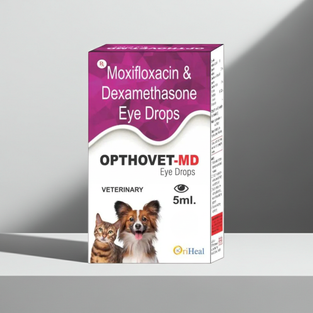 Oriheal Opthovet MD Eye Drops for Dogs & Cats | Pet Eye Care & Hygiene Solution