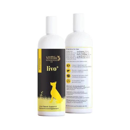 Venttura Livo+ 250ml Herbal Liver Tonic for Pets â€“ Improves Appetite, Boosts Metabolism & Supports Liver Health