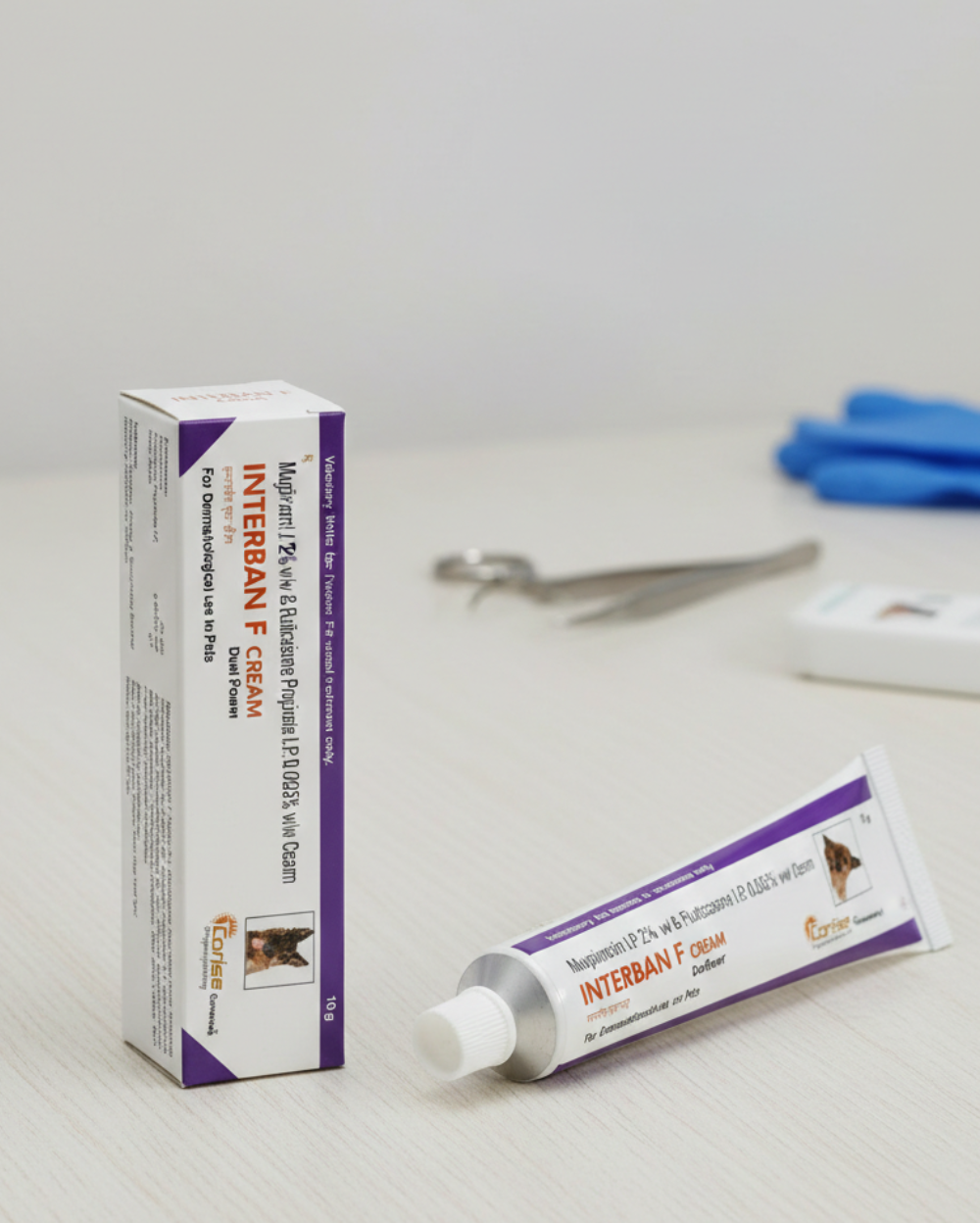 Corise Interban F Cream 20g â€“ Mupirocin & Fluticasone for Dogs & Cats