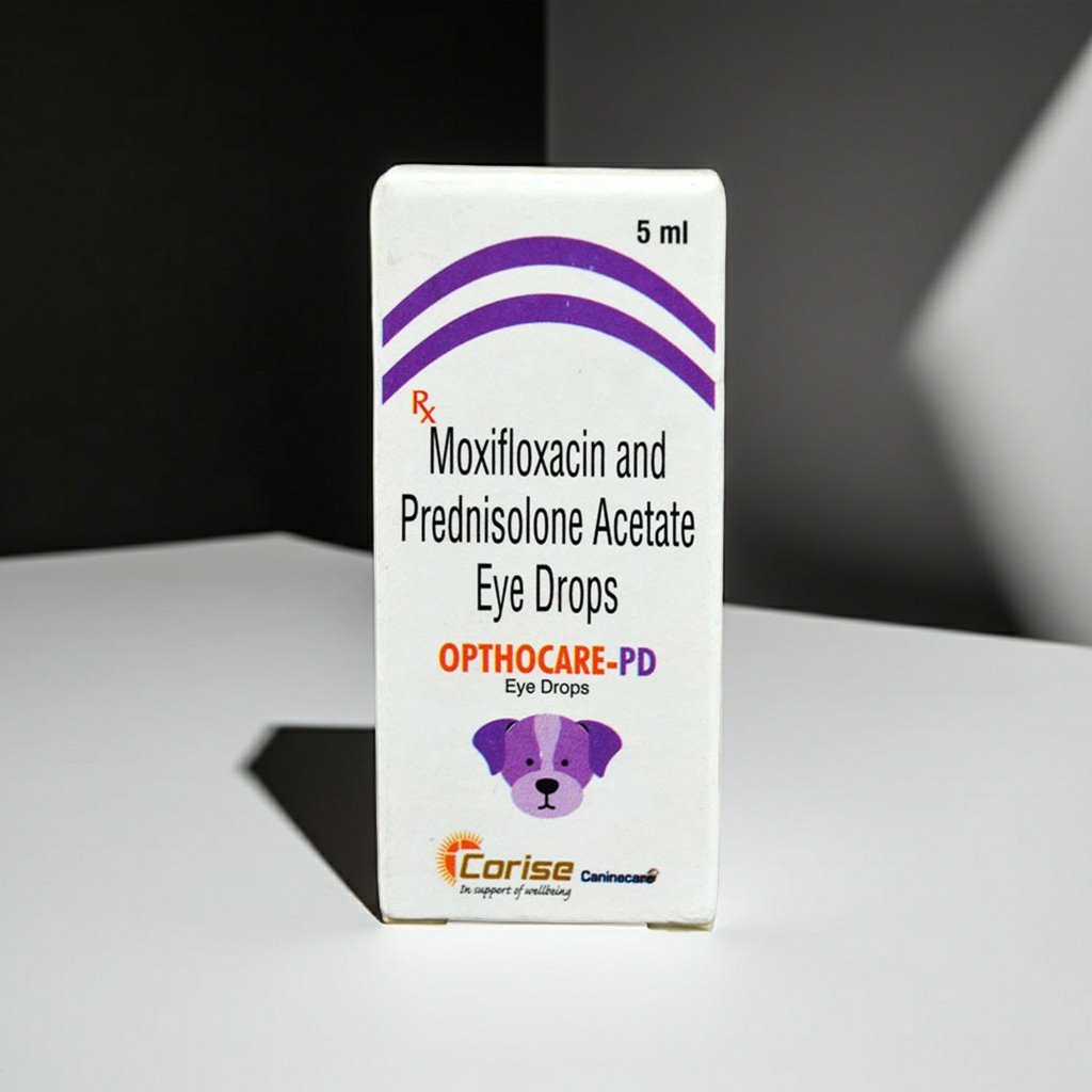 Corise Opthocare PD Eye Drops 5ml (Moxifloxacin Prednisolone) for Dogs and Cats