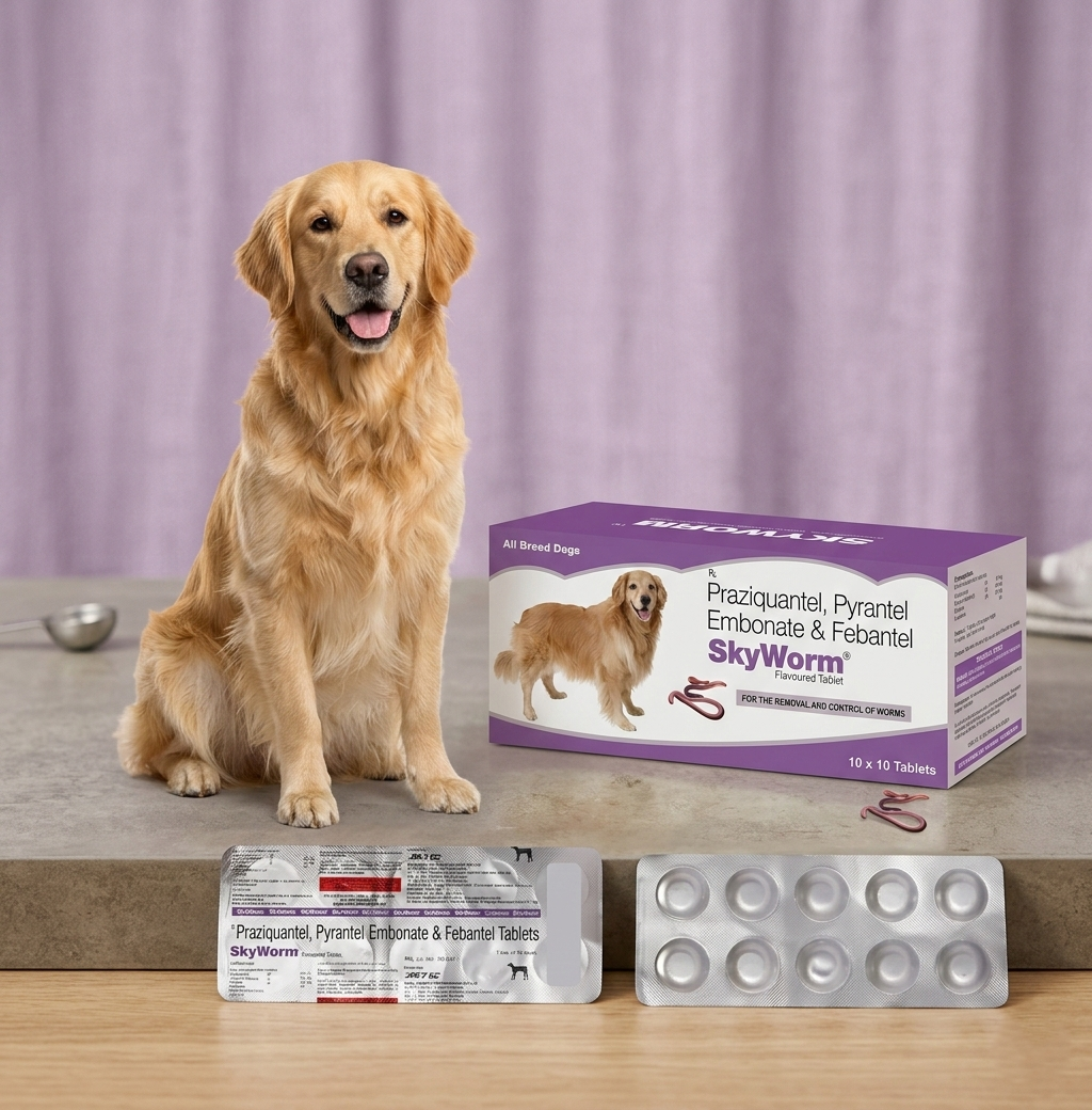 Skyec Skyworm 10'S Dog Tablets For Deworming