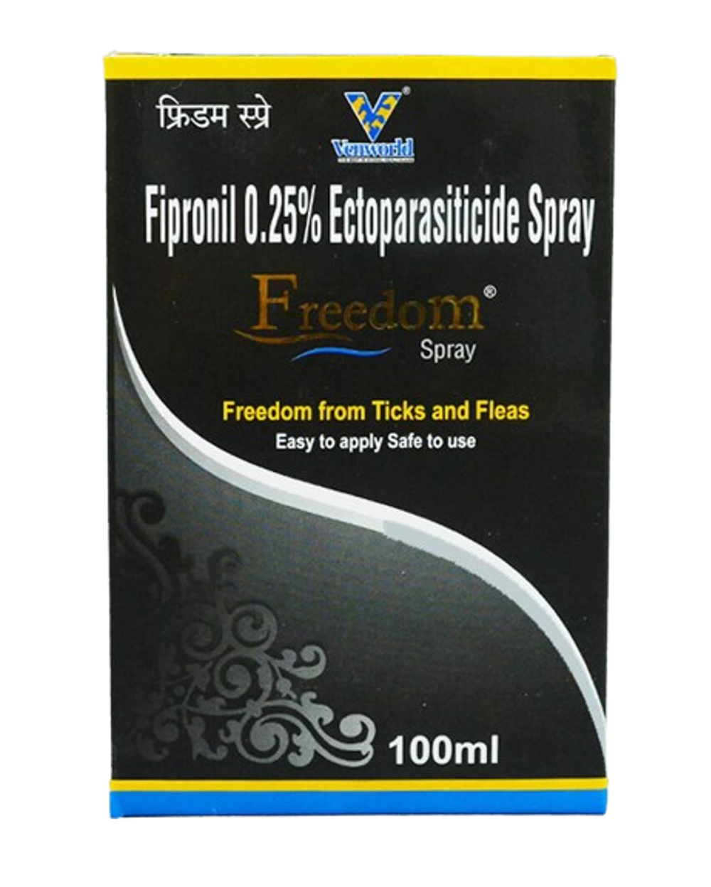 Venkys Freedom Fipronil Tick & Flea Control Spray for Dogs & Cats â€“ 100ml | Effective Parasite Protection