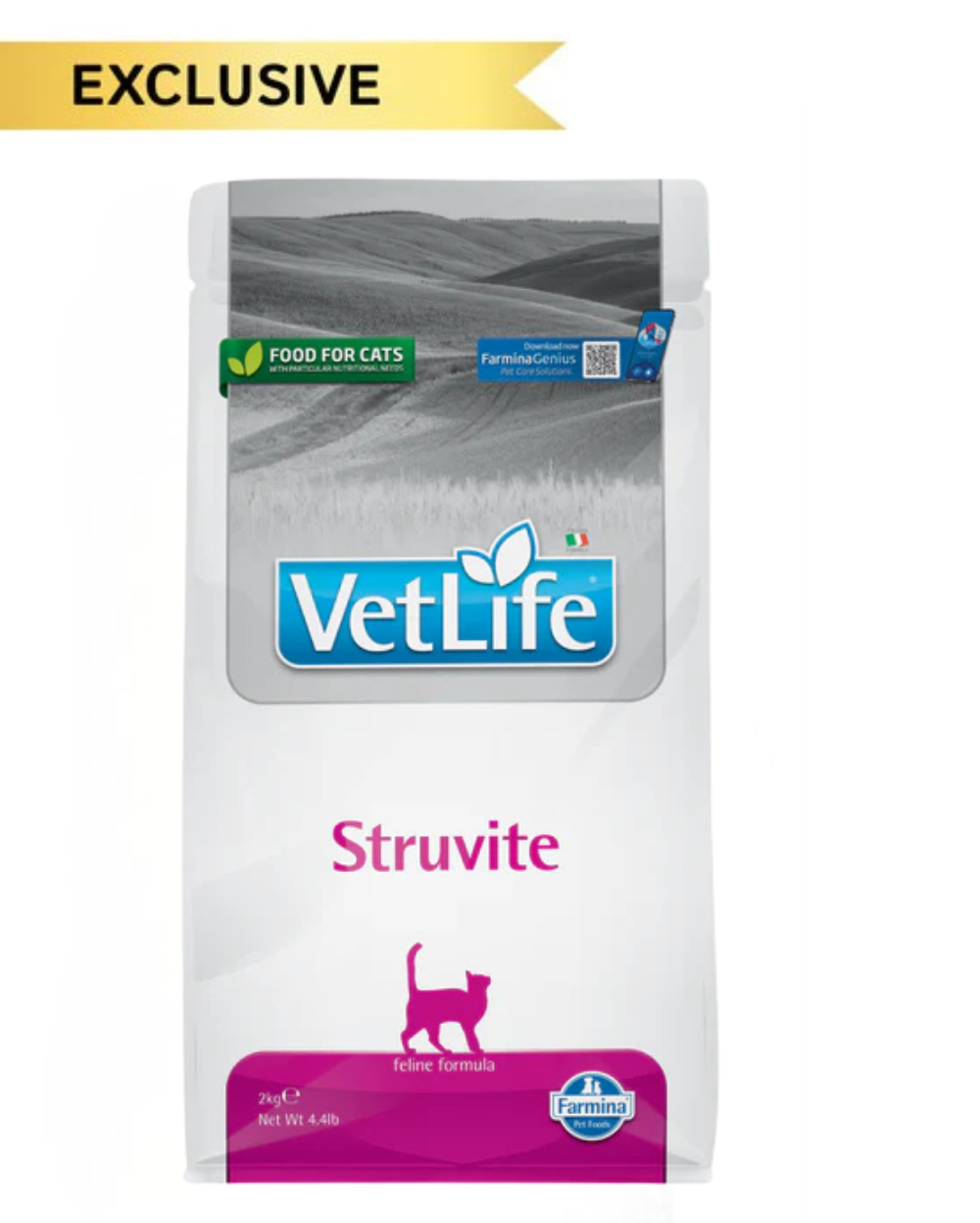 Farmina Vet Life Struvite Feline Formula Cat Dry Food â€“ Urinary Tract & Crystal Control Veterinary Diet 2kg