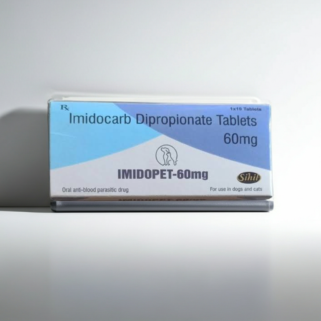 Sihil Imidopet 60mg Tablets 10's â€“ Imidocarb-Based Veterinary Antiprotozoal for Dogs | Treatment of Babesiosis & Ehrlichiosis (Tick-Borne Diseases)