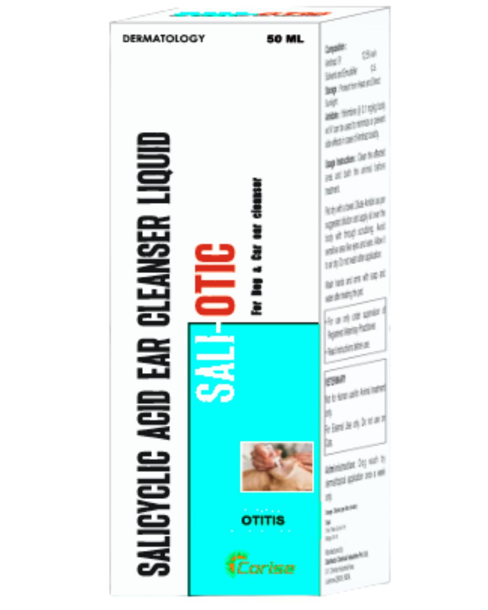 Corise Sali-Otic Ear Cleanser 50ml for Dogs & Cats â€“ Gentle Antiseptic Ear Cleaning Solution