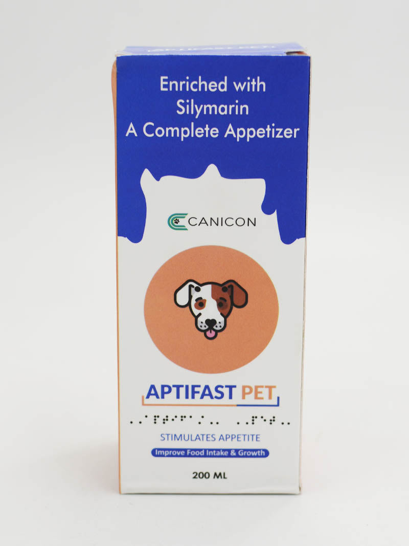 Canicone Aptifast Pet Liquid 200ml â€“ Appetite Stimulant & Nutritional Supplement for Dogs & Cats