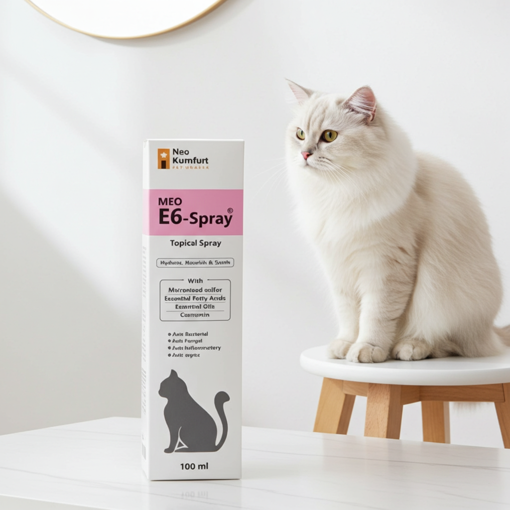 Neo Kumfurt Meo E6 Spray 100ML â€“ Anti-Tick, Flea & Mite Control Spray for Dogs & Cats