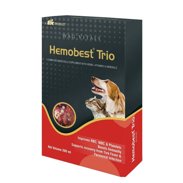 TTK Hemobest Trio Syrup 200ml for Dogs & Cats â€“ Veterinary Multivitamin Supplement
