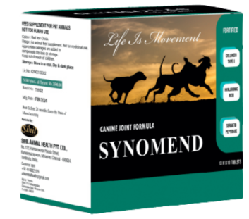 Sihil Synomend Tablets for Dogs â€“ Advanced Joint Support Formula with Glucosamine, Chondroitin, MSM & Ashwagandha (Pack of 10 Tablets)