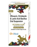 Oriheal Petorni Flox Oral Suspension for Dogs and Cats â€“ 60ml Pet Health Support Formula