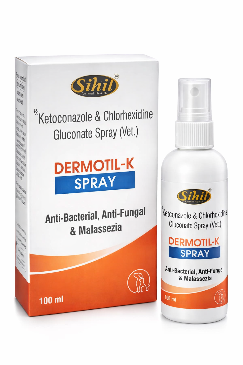 Sihil Dermotil-K Spray â€“ Ketoconazole & Clobetasol Topical Spray | Fast Relief from Fungal & Bacterial Skin Infections