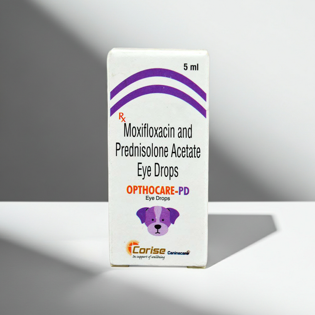 Corise Opthocare PD Eye Drops 5ml (Moxifloxacin Prednisolone) for Dogs and Cats
