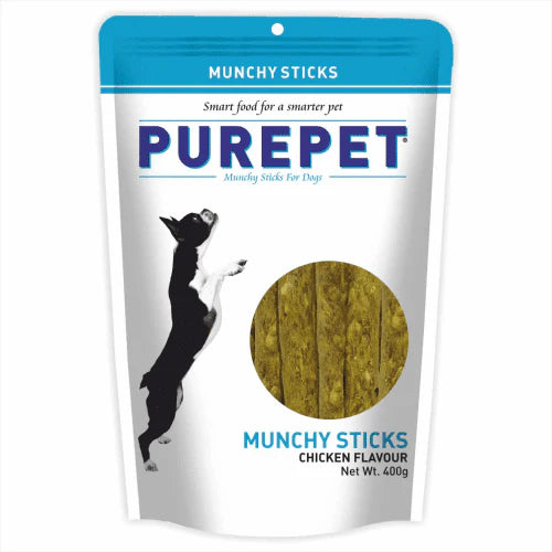 PUREPET MUNCHY STICKS 400GM