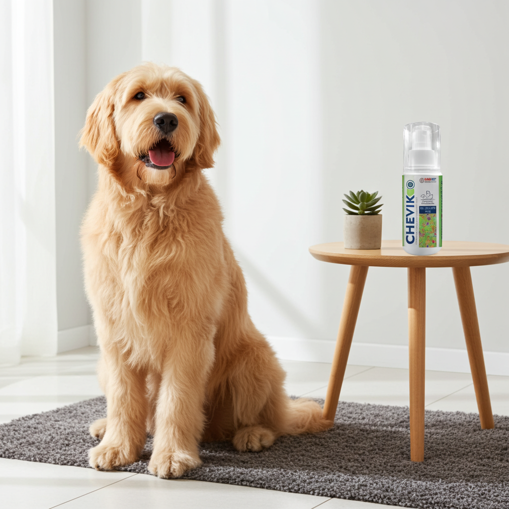 Savavet Chevik Spray Conditioner for Dogs & Cats 100ml â€“ Anti-Bacterial Coat Spray, Skin Care, Deodorizing & Grooming Solution
