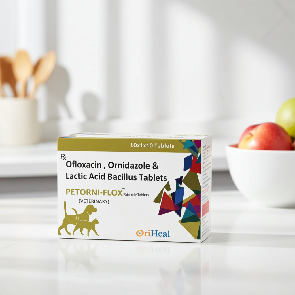 Oriheal Petorni Flox Tablets for Pets | Veterinary Care Tablets for Dogs & Cats