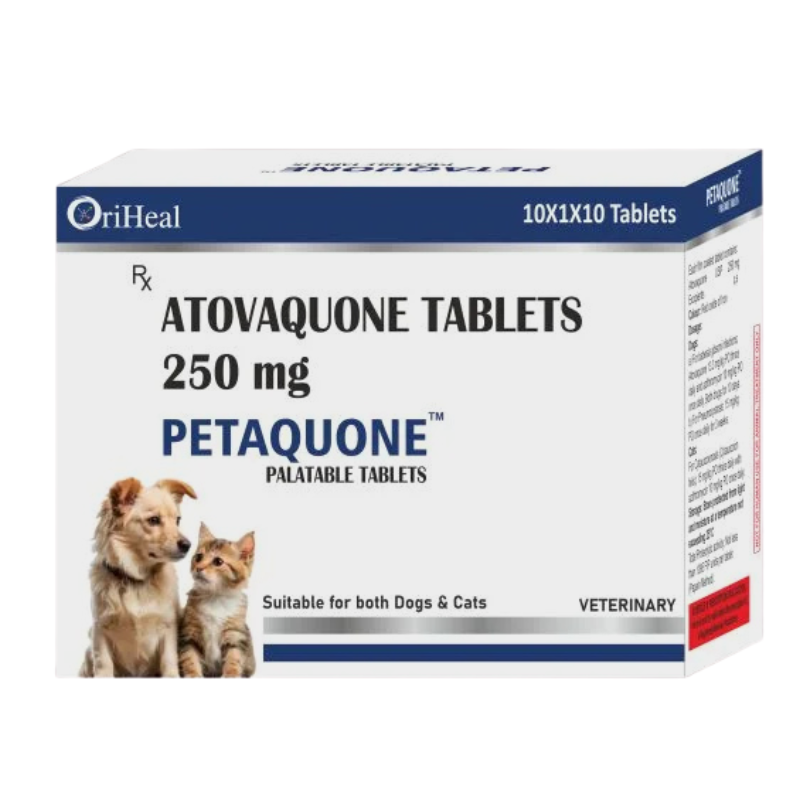 Oriheal Petaquone Tablets 250mg | Atovaquone 250mg for Dogs & Cats