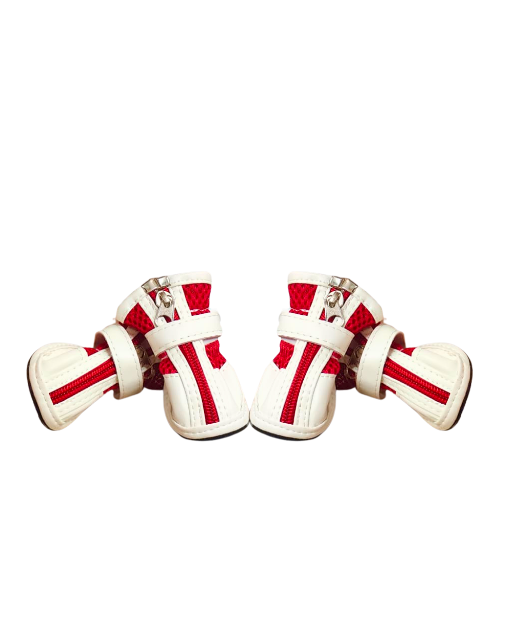 4 - PIECES ADJUSTABLE ANTI-SLIP DOG SHOES  PROTECT PAWS FOR SLIPPING, LICKING , ROUGH FLOORS