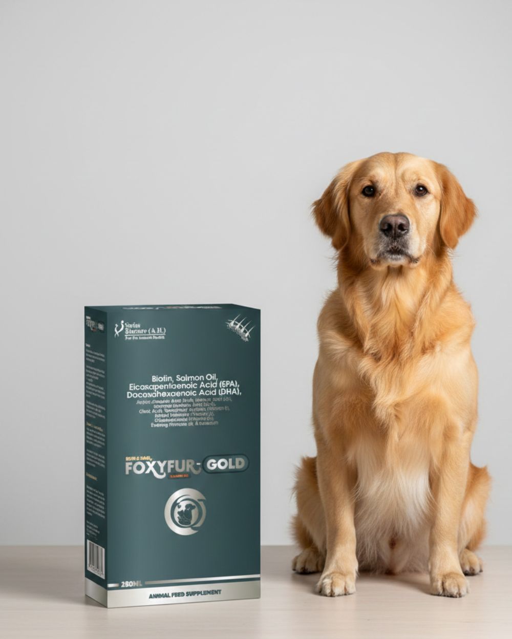 Corise Foxyfur Gold 250ml Syrup for Dogs & Cats â€“ Advanced Skin & Coat Supplement