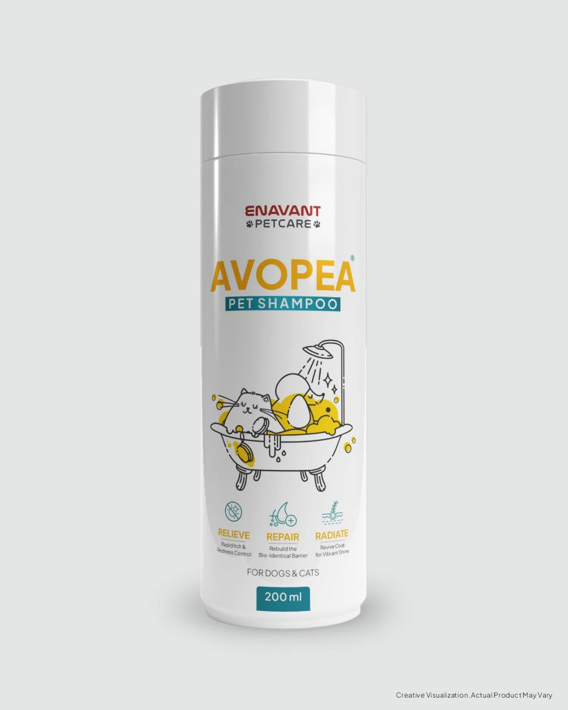 Enavant AVOPEA Pet Shampoo 200ml for Dogs & Cats - Relieve Repair Radiate PEA Avocado Formula