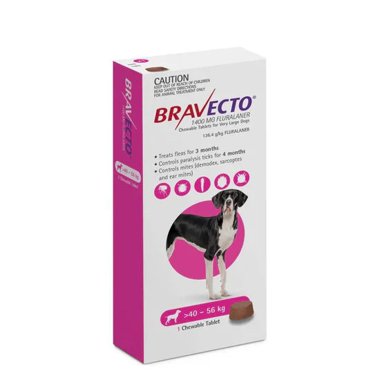 MSD Animal Health Bravecto Chewable Tablet for Dogs Flea & Tick Protection