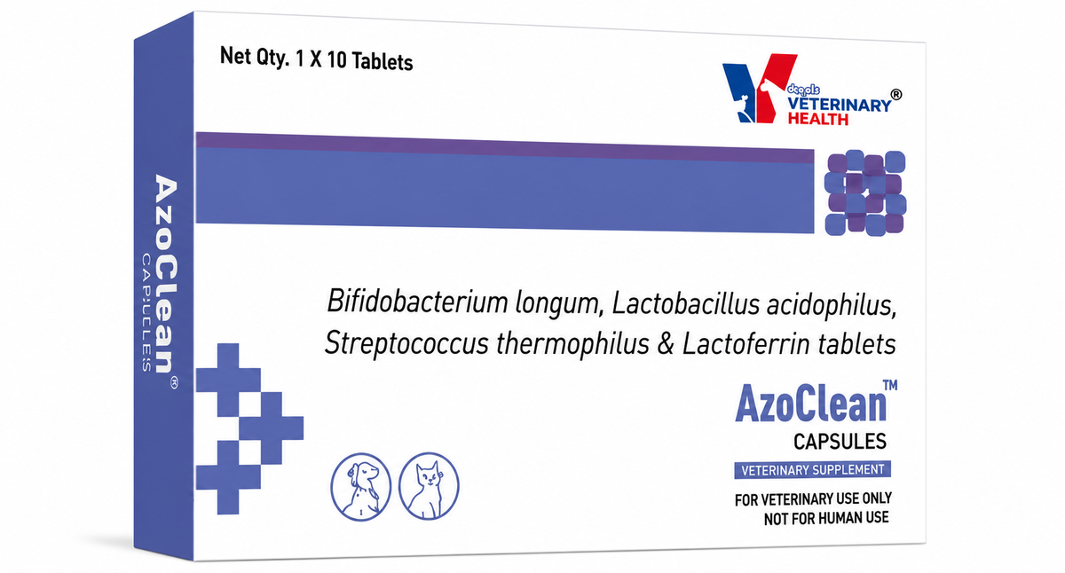 Drools Azoclean 3 x 10 Capsules – Probiotic Support for Dogs & Cats