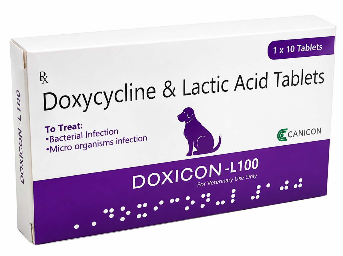 Wellcon Doxicon-L Doxycycline & Liver Support Tablet for Dogs and Cats