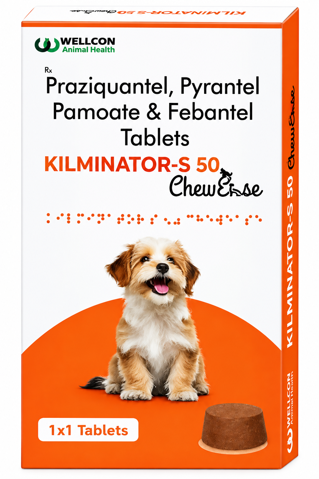 Wellcon Kilminator-S Deworming Tablets for Dogs & Cats