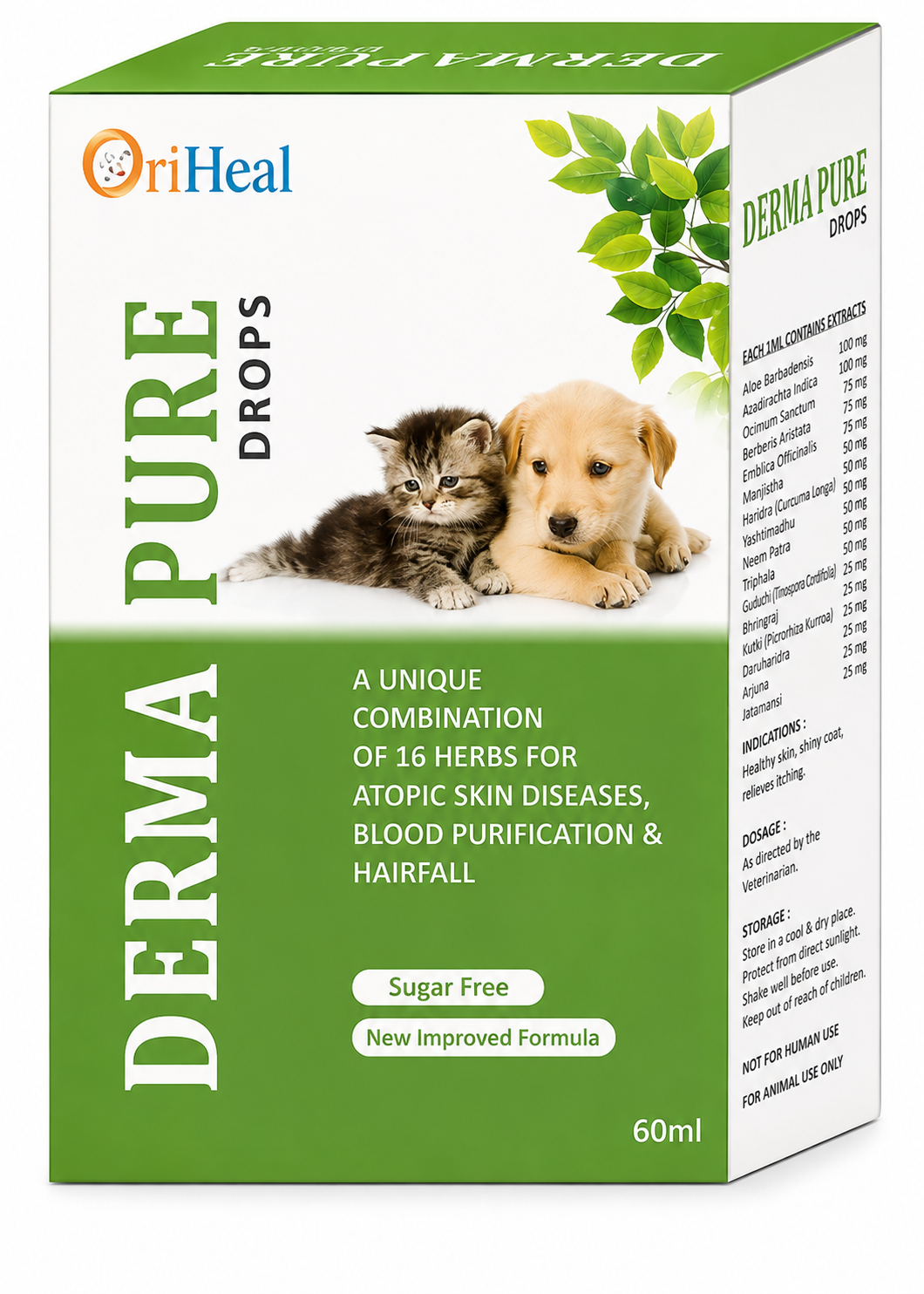Oriheal Dermapure Syrup for Dogs & Cats