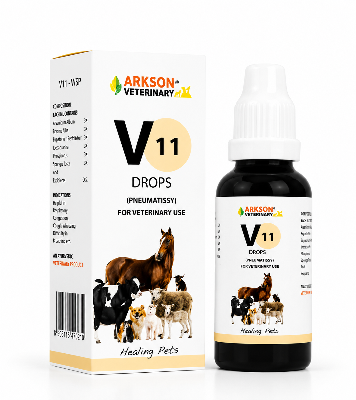 Bakson V11 Rheumatism Drops for Dogs & Cats - 30ml