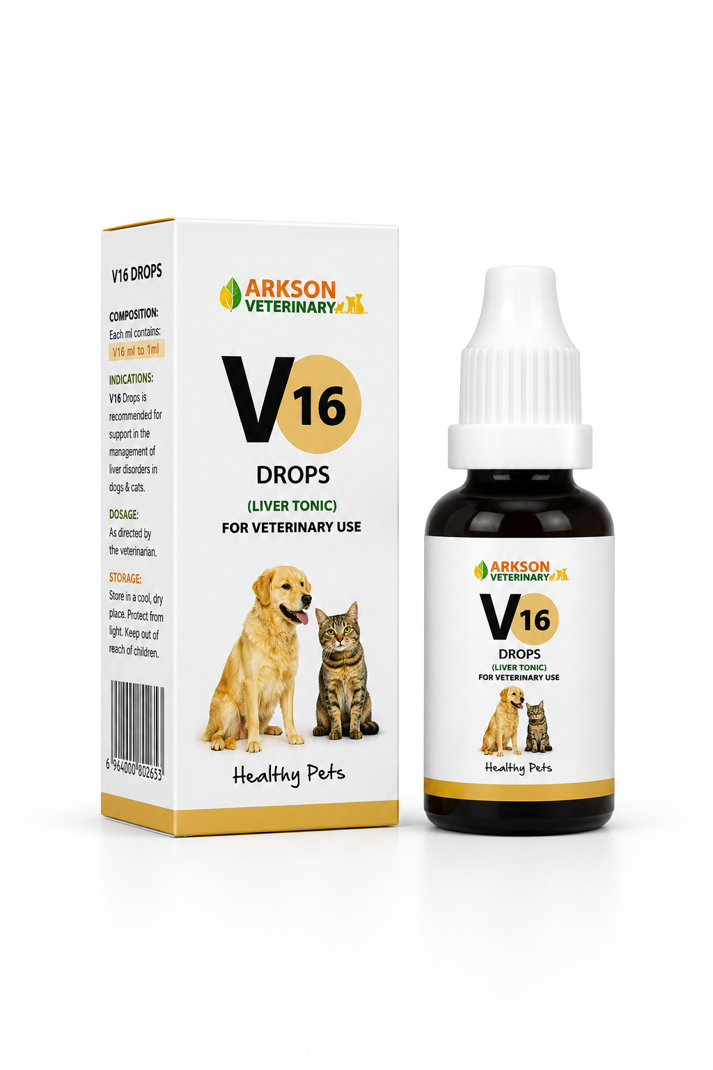 Bakson V16 Vertigo Drops for Dogs & Cats - 30ml