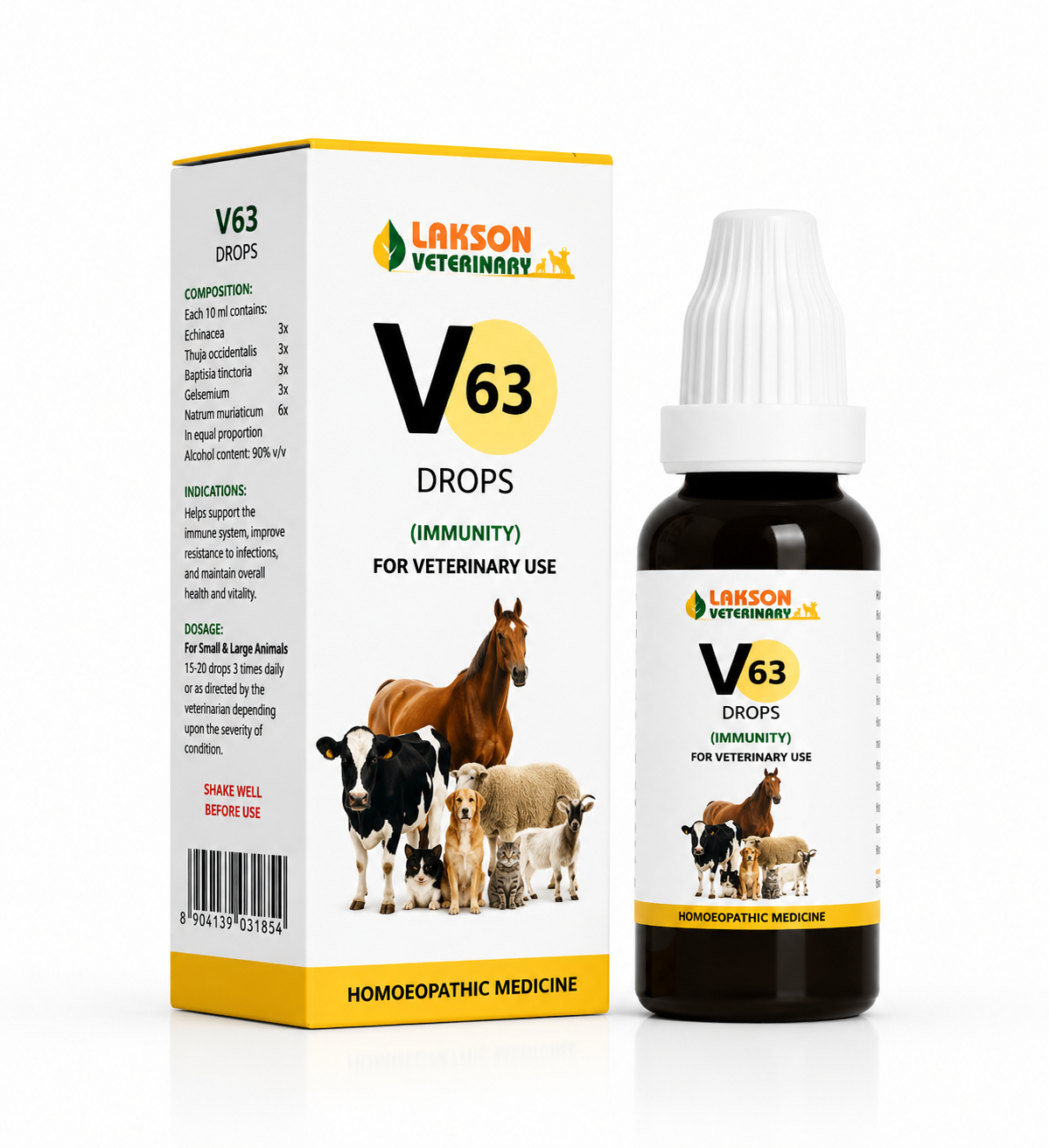 Bakson V63 Kidney Drops for Dogs & Cats - 30ml