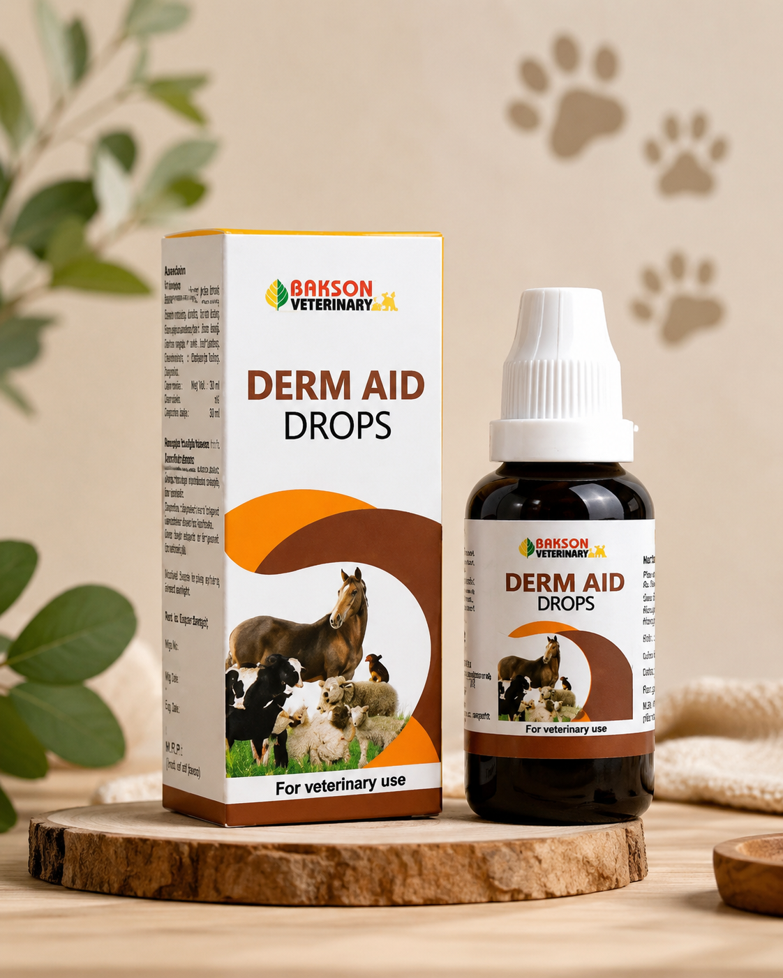 Bakson Derm Aid Drops 30ml for Dogs & Cats Allergy Relief Supplement