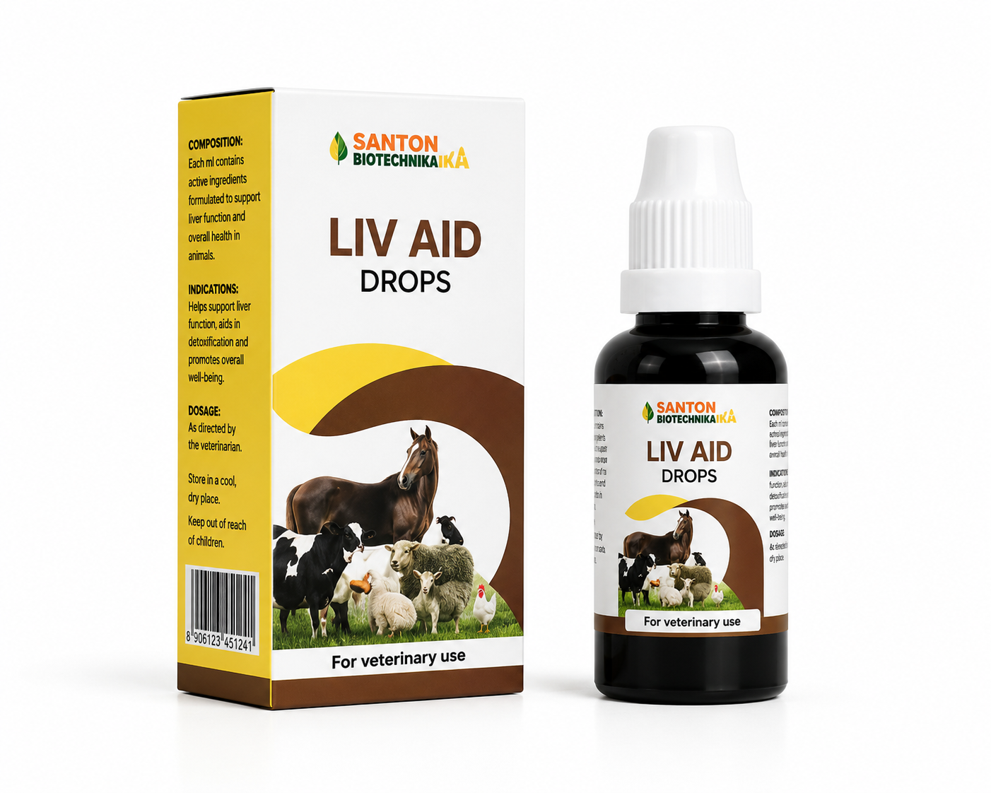 Bakson Liv Aid Drops 30ml for Dogs & Cats | Natural Liver Care
