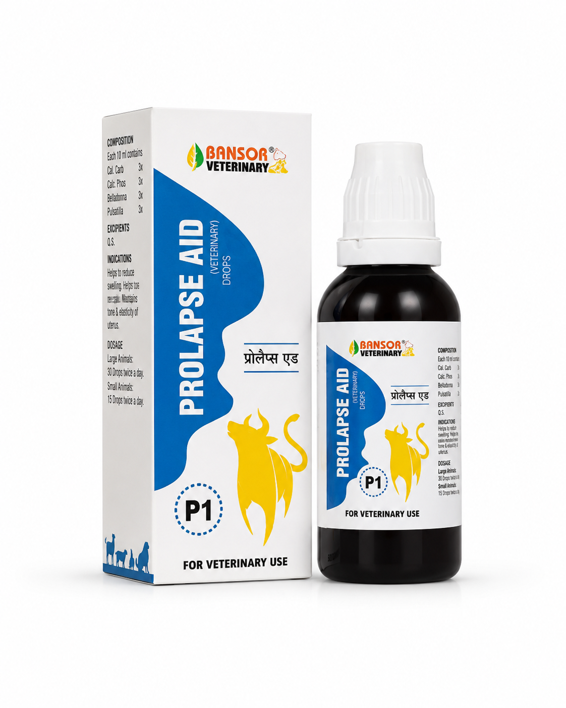 Bakson Prolapse Aid P1 Drops for Dogs & Cats 30ml