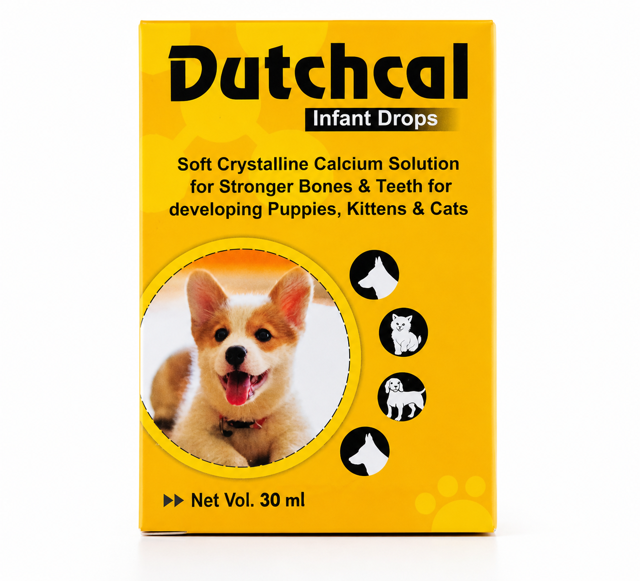 Aminorich Dutchcal Infant Drops 30ml – Calcium Supplement for Puppies & Kittens