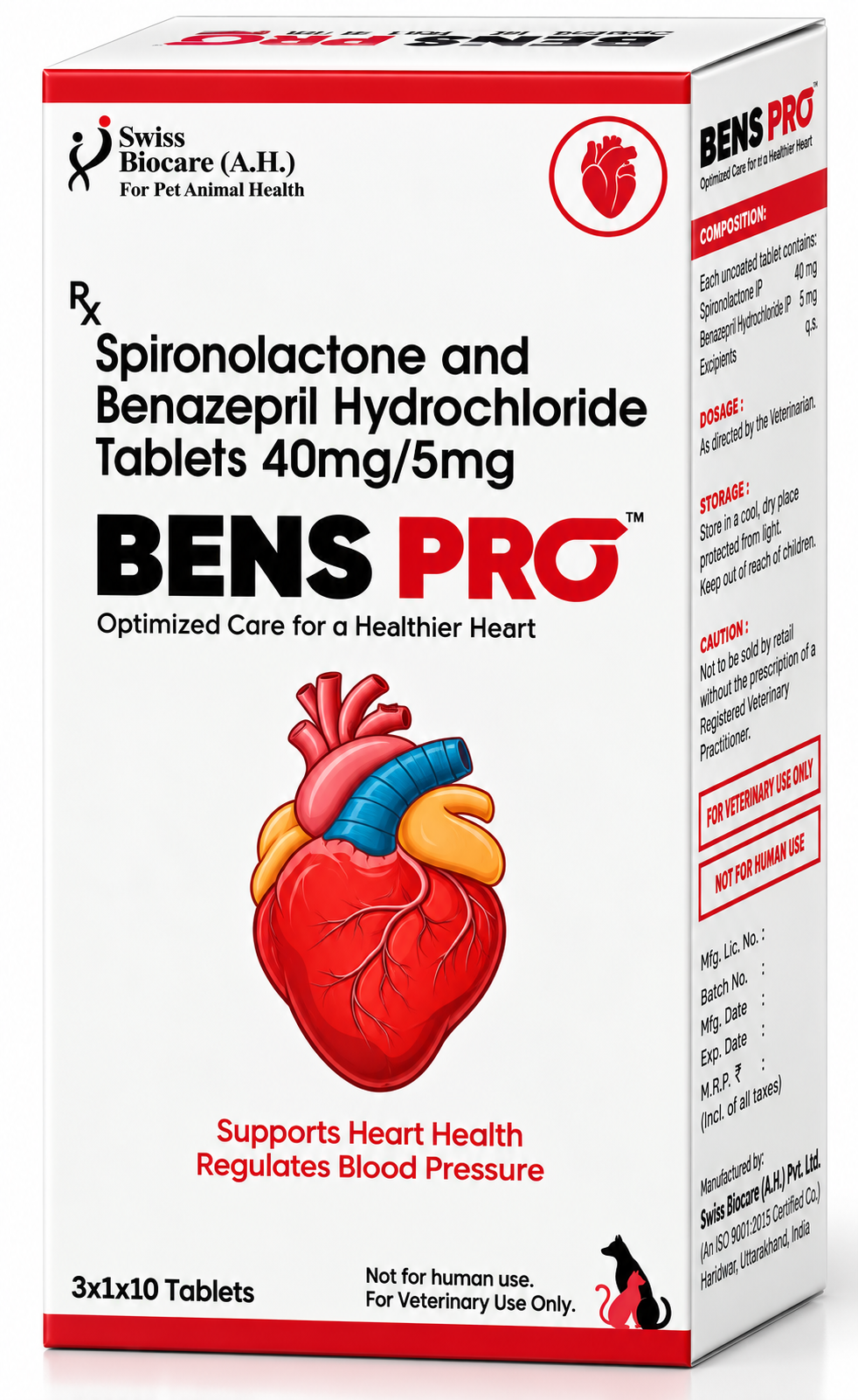 Corise BENS PRO 30 Tablet - Cardiac Support Tablets for Dogs & Cats