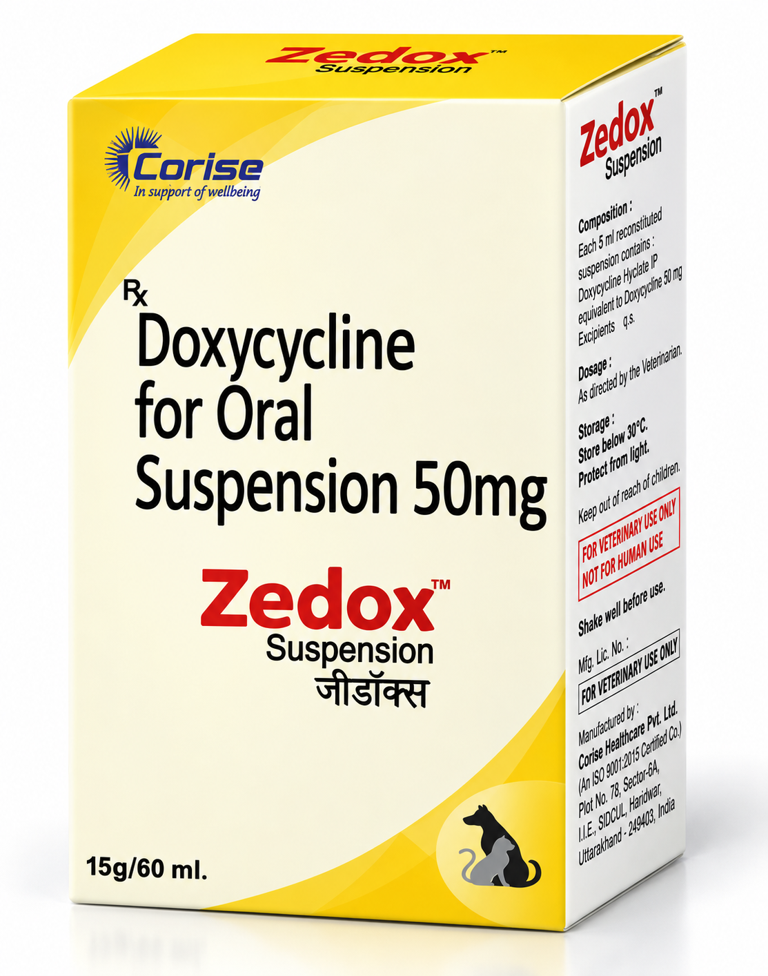 Corise Zedox Doxycycline Suspension 60ml for Dogs & Cats