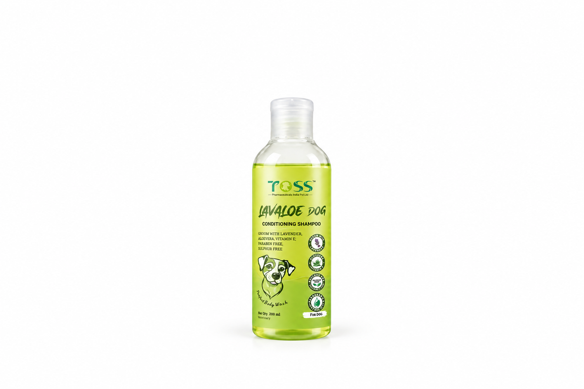 Toss Lavaloe Dog Conditioning Shampoo 200ml - Lavender, Aloe Vera & Vitamin E