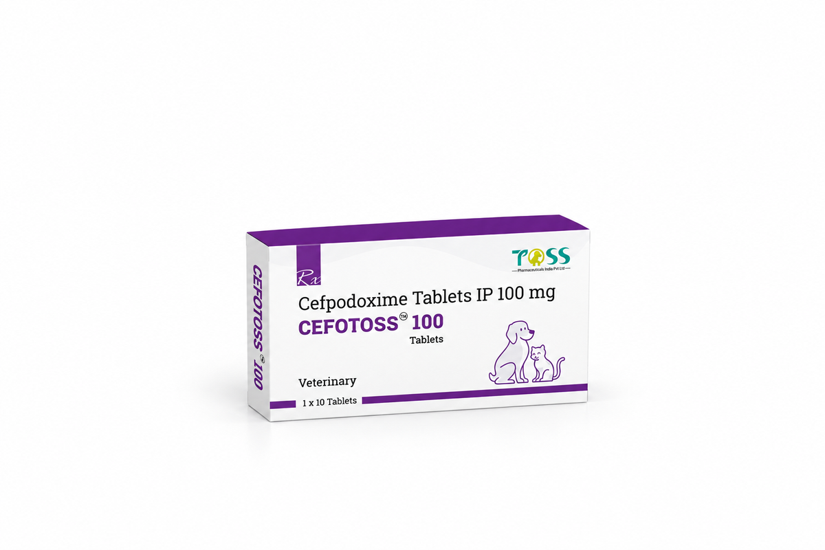 Toss Cefotoss-100 Cefpodoxime Proxetil Tablets 100mg, 10 Tablets, for Dogs & Cats