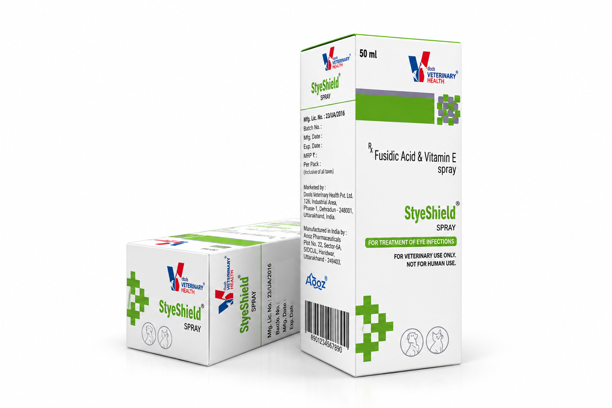 Drools StyeShield Fusidic Acid 2% Skin Spray 50 ml for Dogs & Cats